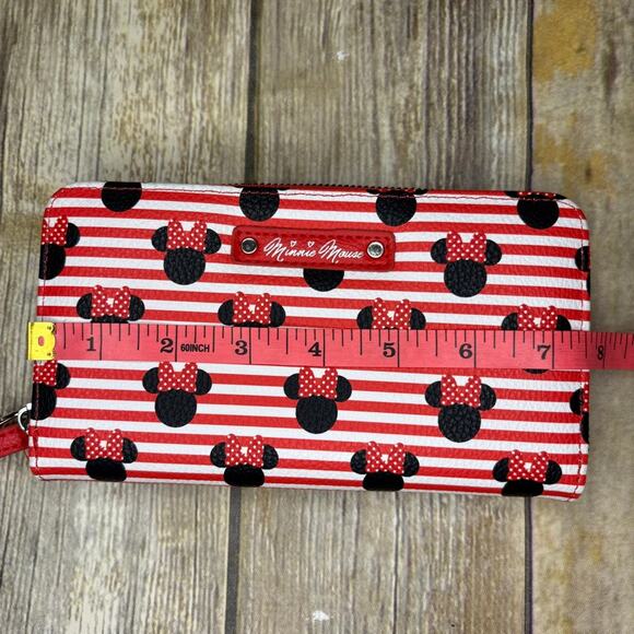 Aldi Disney Minnie Mouse Vegan Leather Wallet Wristlet Clutch - Picture 5 of 6